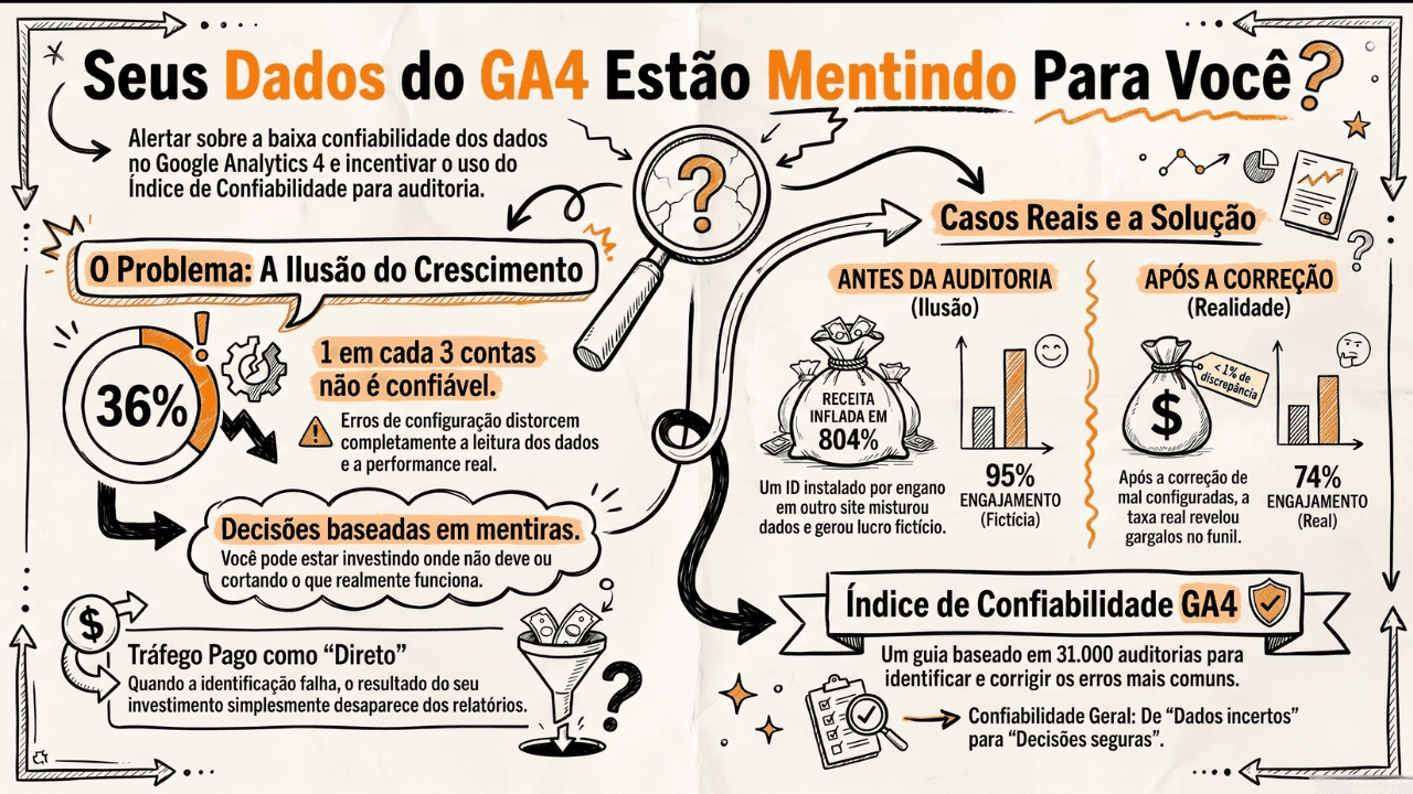 GA4 Mentindo: O Caso dos 804% de Lucro Fantasma (Estudo Real) | Métricas Boss