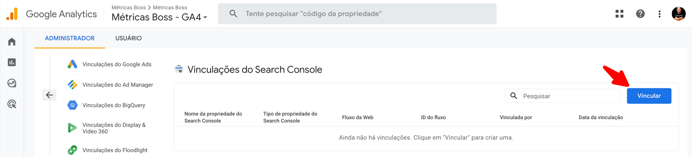 Vinculando search console ao ga4 - passo 2.png