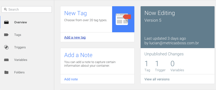 Como instalar google-analytics via Google Tag Manager- Passo 2